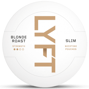 LYFT Blonde Roast Slim nicotine pouch with smooth coffee flavour