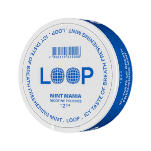 LOOP Mint Mania Slim Normal nicotine pouch with refreshing mint flavour for a smooth and balanced experience
