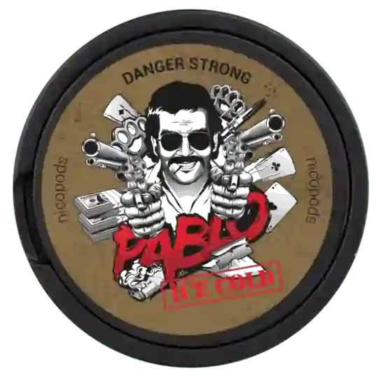 Can of Pablo Ice Cold extra-strong mint nicotine pouches