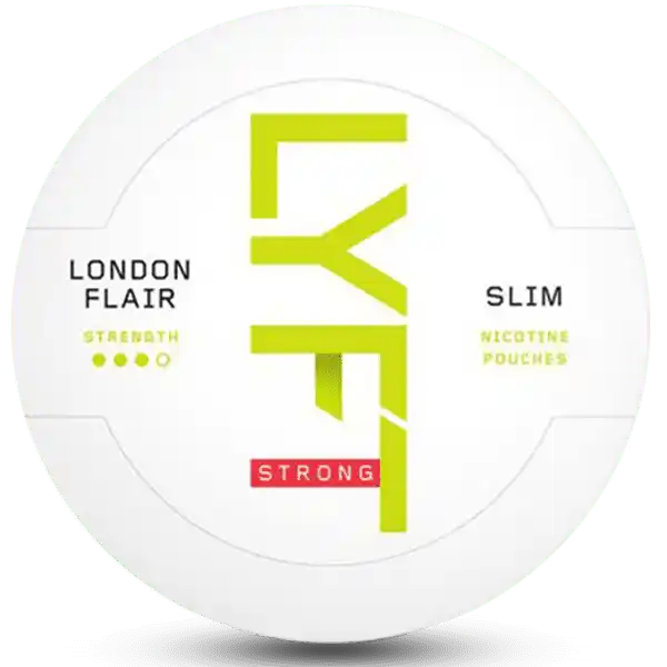 Can of LYFT London Flair nicotine pouches – cucumber, black pepper & gin-tonic inspired flavour
